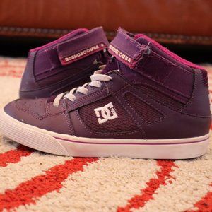 DC kids BMX shoes Elastic Laces Kids size 2 Excellent Condition
